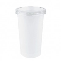 290 ML POLYPROPYLENE WHITE POT - 71MM